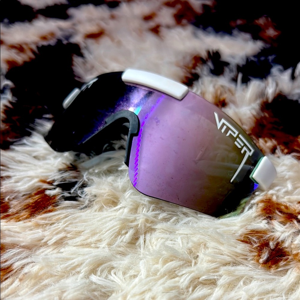 Pit Viper White and Purple Sunglasses